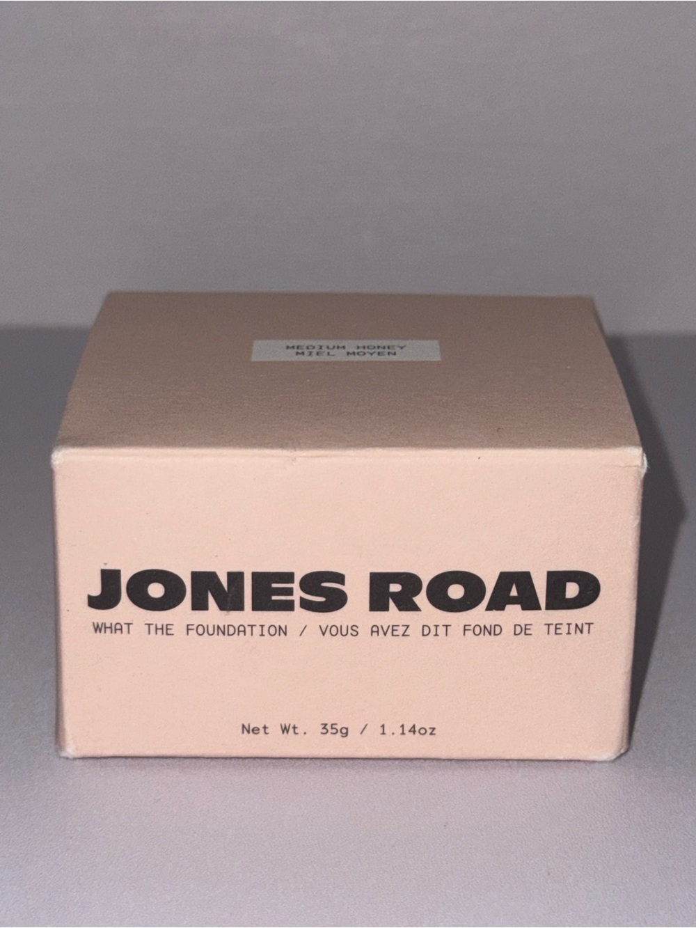 Jones Road Foundation Box in Light Peach and Black